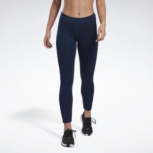 Legginsy Damskie Reebok Workout Ready Granatowe PL 16RCEKM